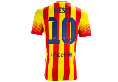 barcelona messi away jersey