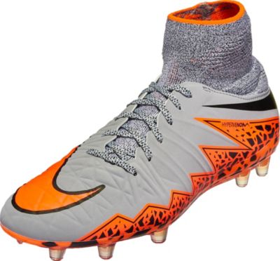 Kids Nike Hypervenom Phantom II - Youth Grey Nike FG ...