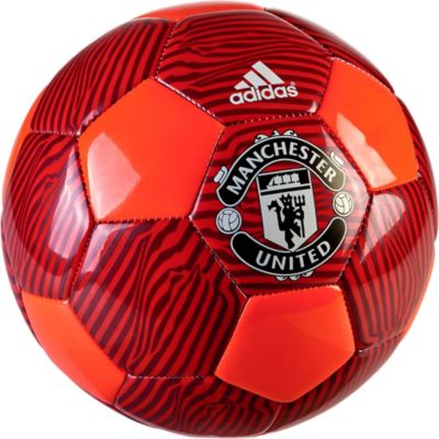 Футбольный мяч adidas Manchester United красный