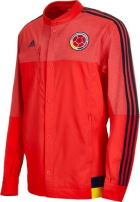 adidas Colombia Anthem Jacket - Red Colombia Soccer Jackets