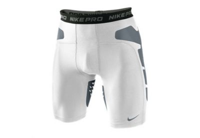 Nike Pro Combat Soccer Sliders - White Training Shorts