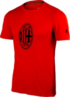 AC Milan Crest Tee - Red adidas AC Milan Soccer T-Shirts