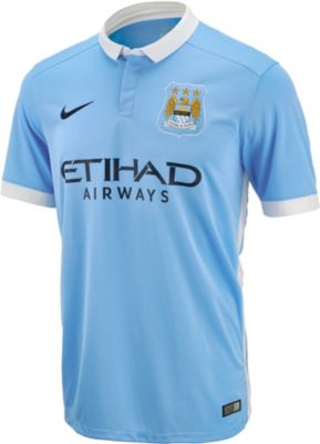 2015/16 Nike Manchester City Home Jersey - Blue MCFC Home Jersey