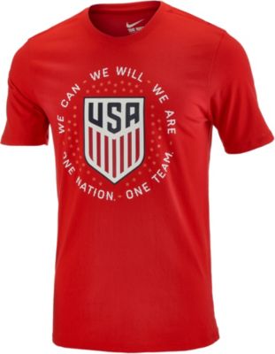 Nike USA Pride Tee >> Free Shipping>> Red USA Soccer T-Shirts