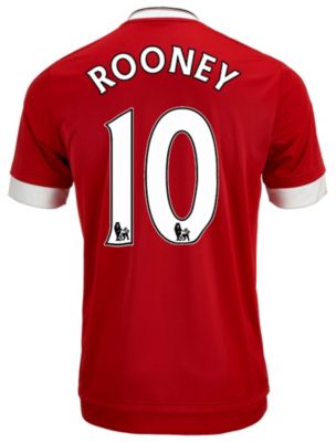 Rooney Match Man United Home Jersey - 2015/16 Man U Jerseys