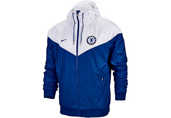 Nike Chelsea Windrunner Jacket - Rush Blue & White