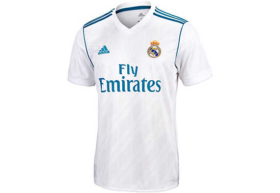 adidas Kids Real Madrid Jersey - 2017/18 Soccer Jerseys