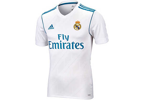 2017/18 Real Madrid Authentic Home Jersey - SoccerMaster.com